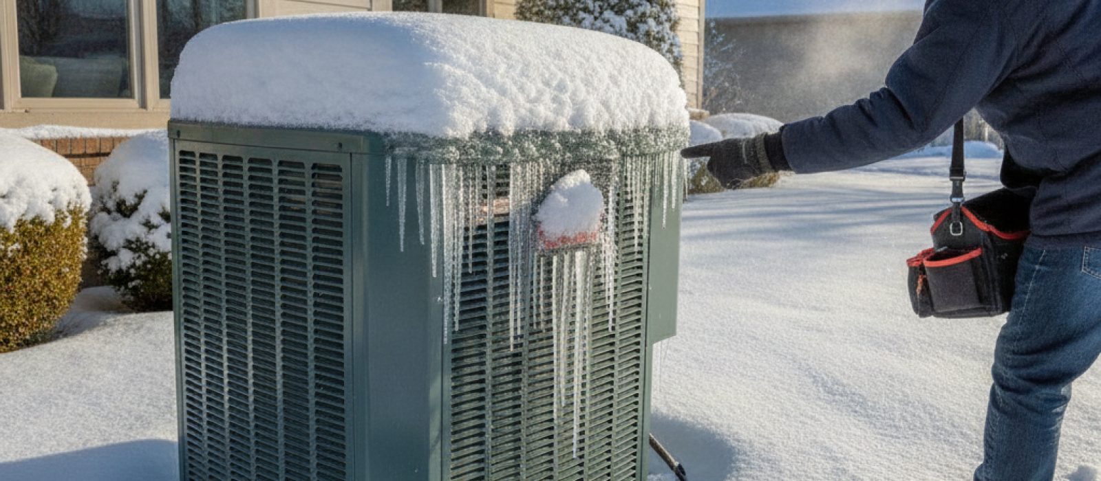 Snow and Ice on Your Heat Pump: What's Normal, What's Not