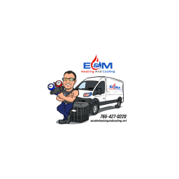 E&M Heating And Cooling logo