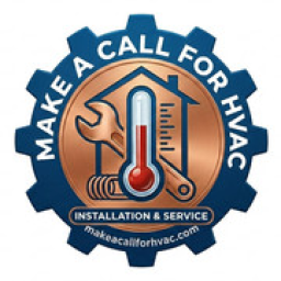 Make a call for HVAC logo