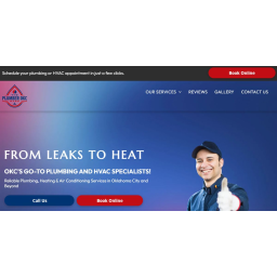 The Plumber OKC, HVAC logo