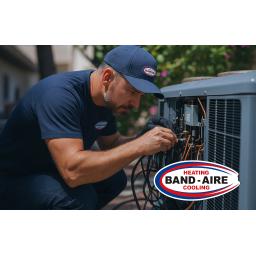 Band Aire Heating & Cooling Bandera logo